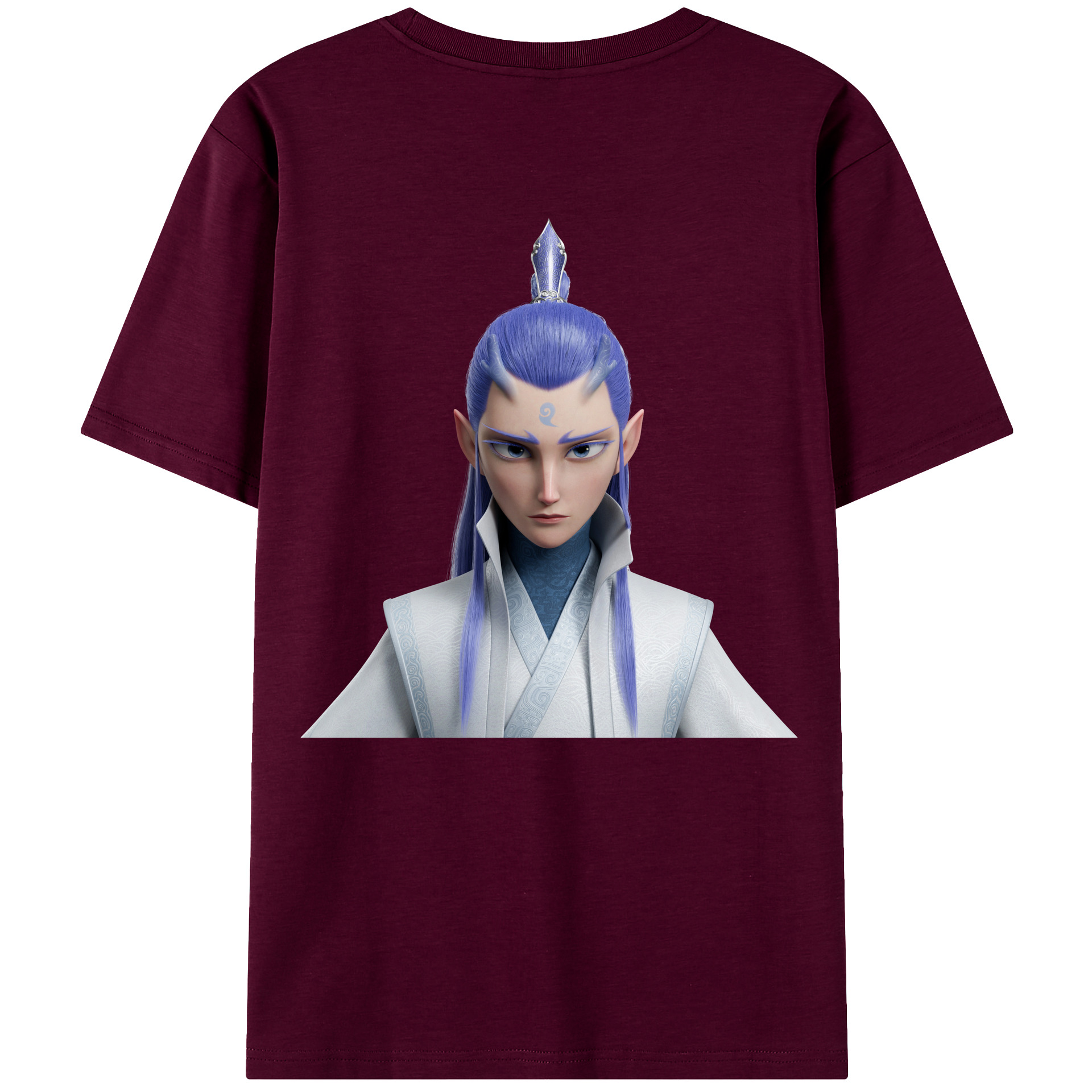 （画像用） Ne Zha 2 ナタ 魔童の大暴れ レディース半袖Tシャツ(バックプリント)